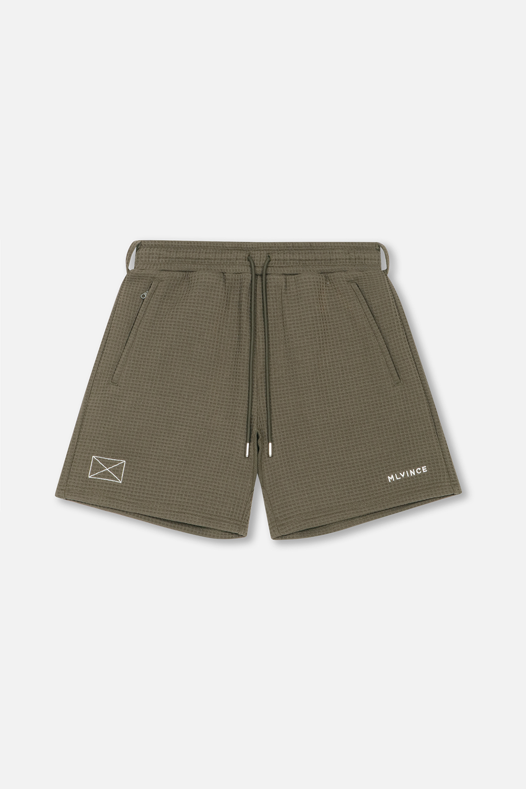 WAFFLE SHORTS - OLIVE