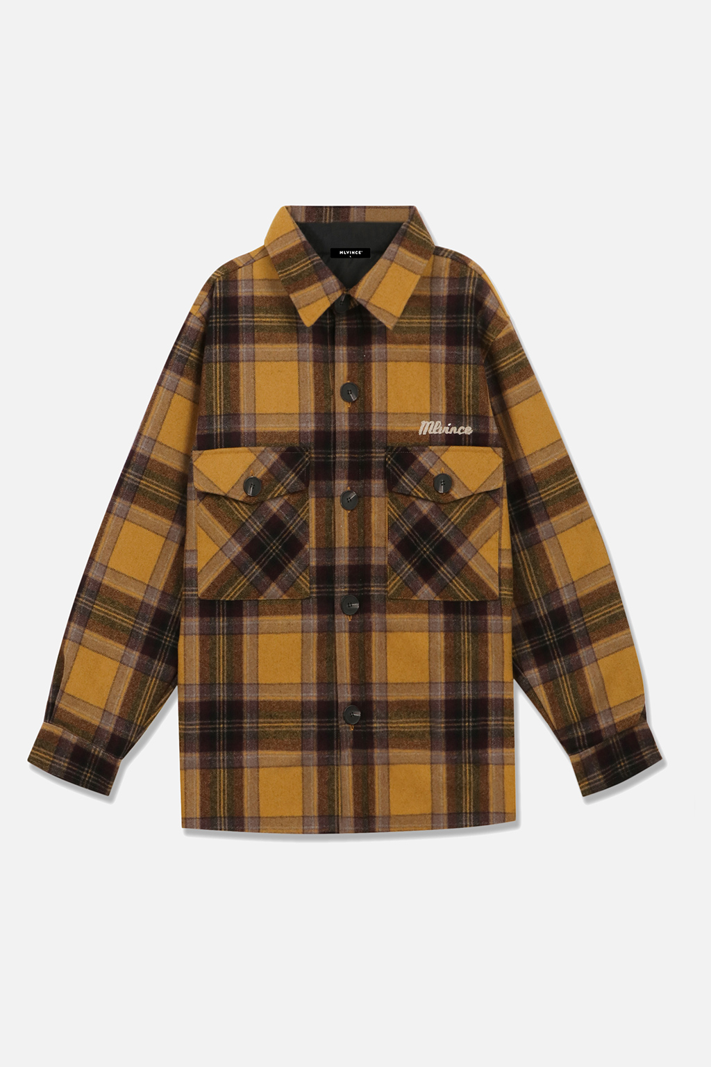 WOOL CHECK JACKET - YELLOW - MLVINCE