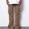TYPE-4 SLIM STRETCH CARGO PANTS - BEIGE