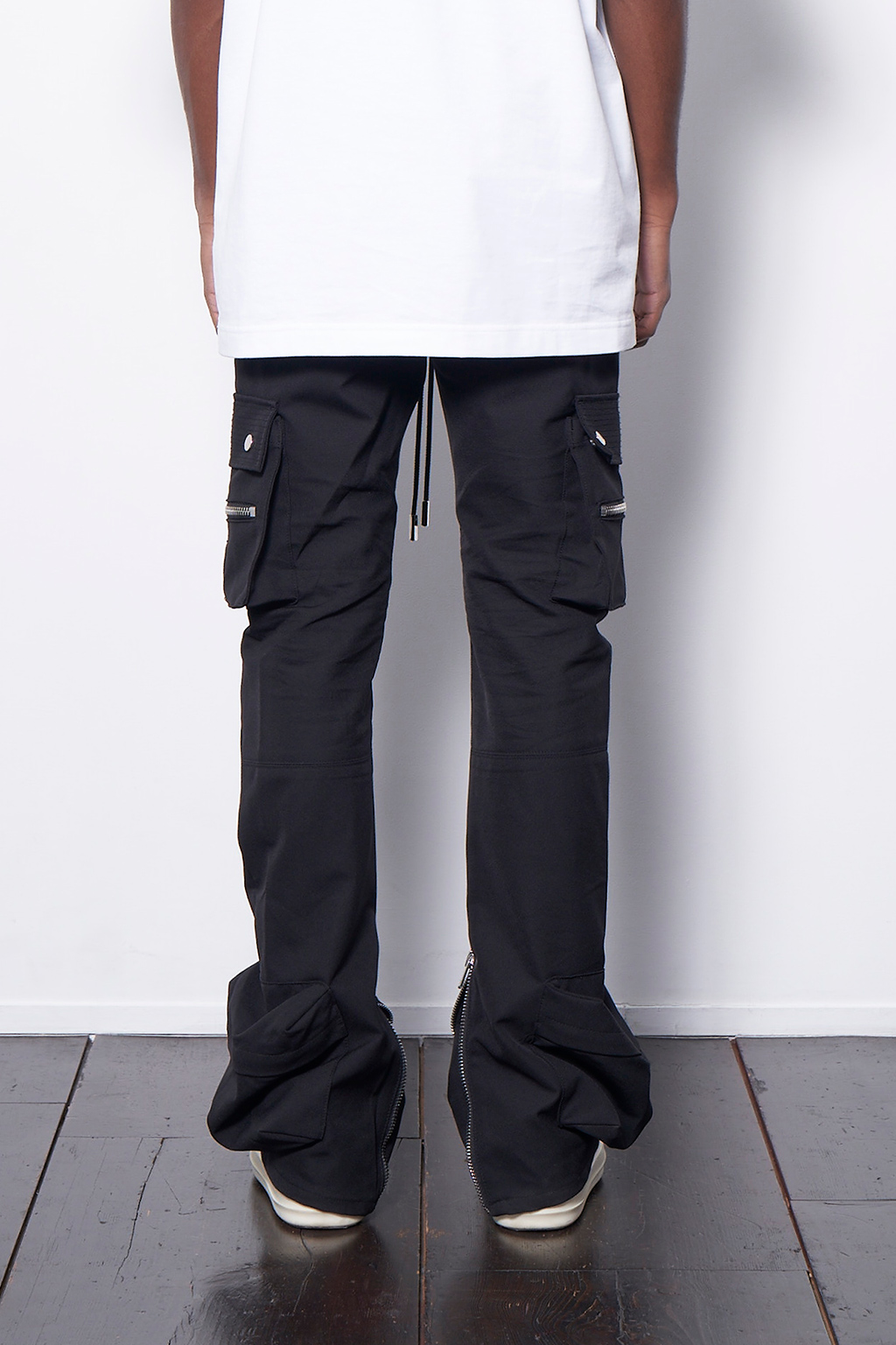 TYPE-4 SLIM STRETCH CARGO PANTS - BLACK - MLVINCE