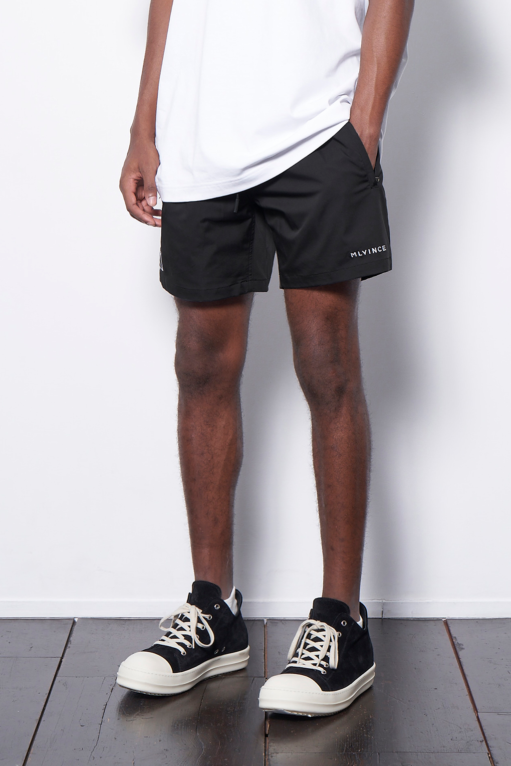 MLVINCE XL CLASSIC LOGO SHORTS BLACK 黒 - ショートパンツ