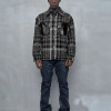 HUNTING CHECK JACKET - BLACK