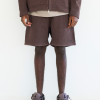 KNIT SHORTS - STONE BROWN