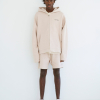 KNIT ZIP HOODY - CREAM