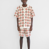 CROCHET S/S SHIRTS - CREAM