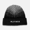 CLASSIC LOGO RIBBED BEANIE - BLACK