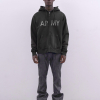 ARMY ZIP HOODY - BLACK