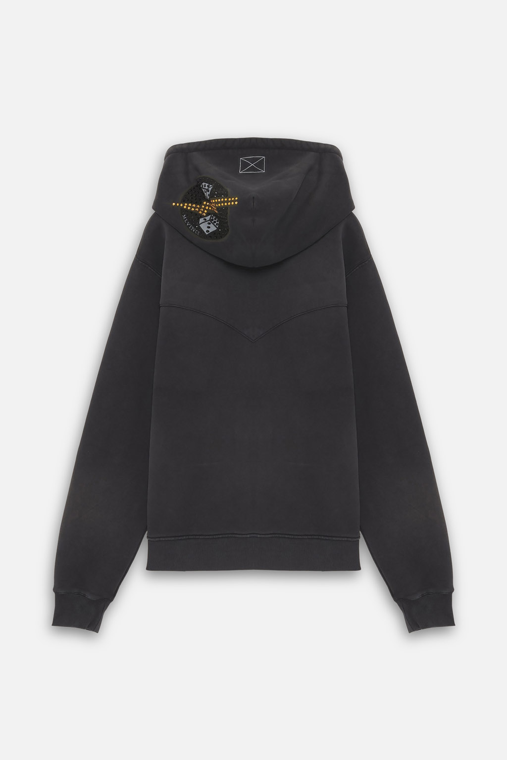 ARMY ZIP HOODY - BLACK - Image 3