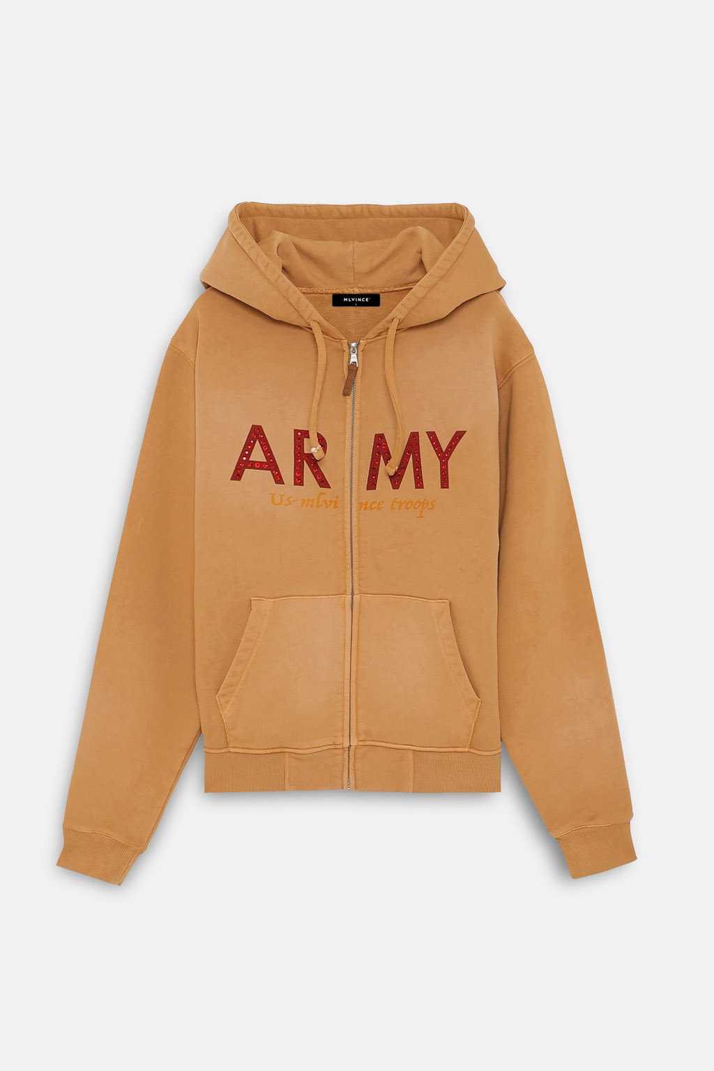 ARMY ZIP HOODY - BROWN - 画像 (2)