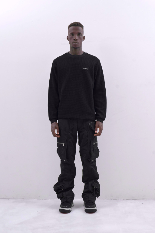 NYLON HOLSTER CARGO PANTS - BLACK - MLVINCE