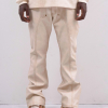 FAUX LEATHER HOLSTER PANTS - CREAM
