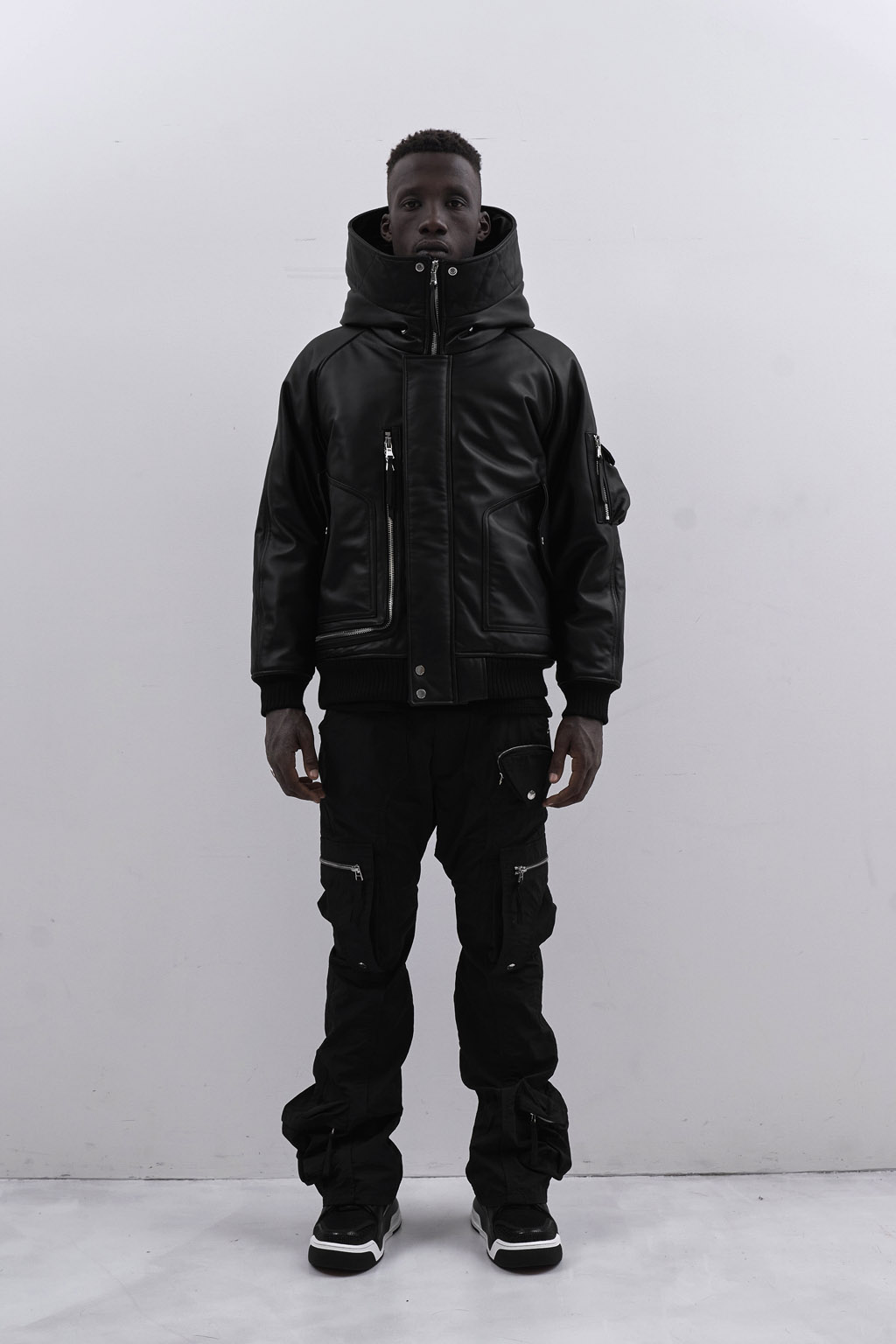 LEATHER N-2B JACKET - BLACK - 画像 (7)