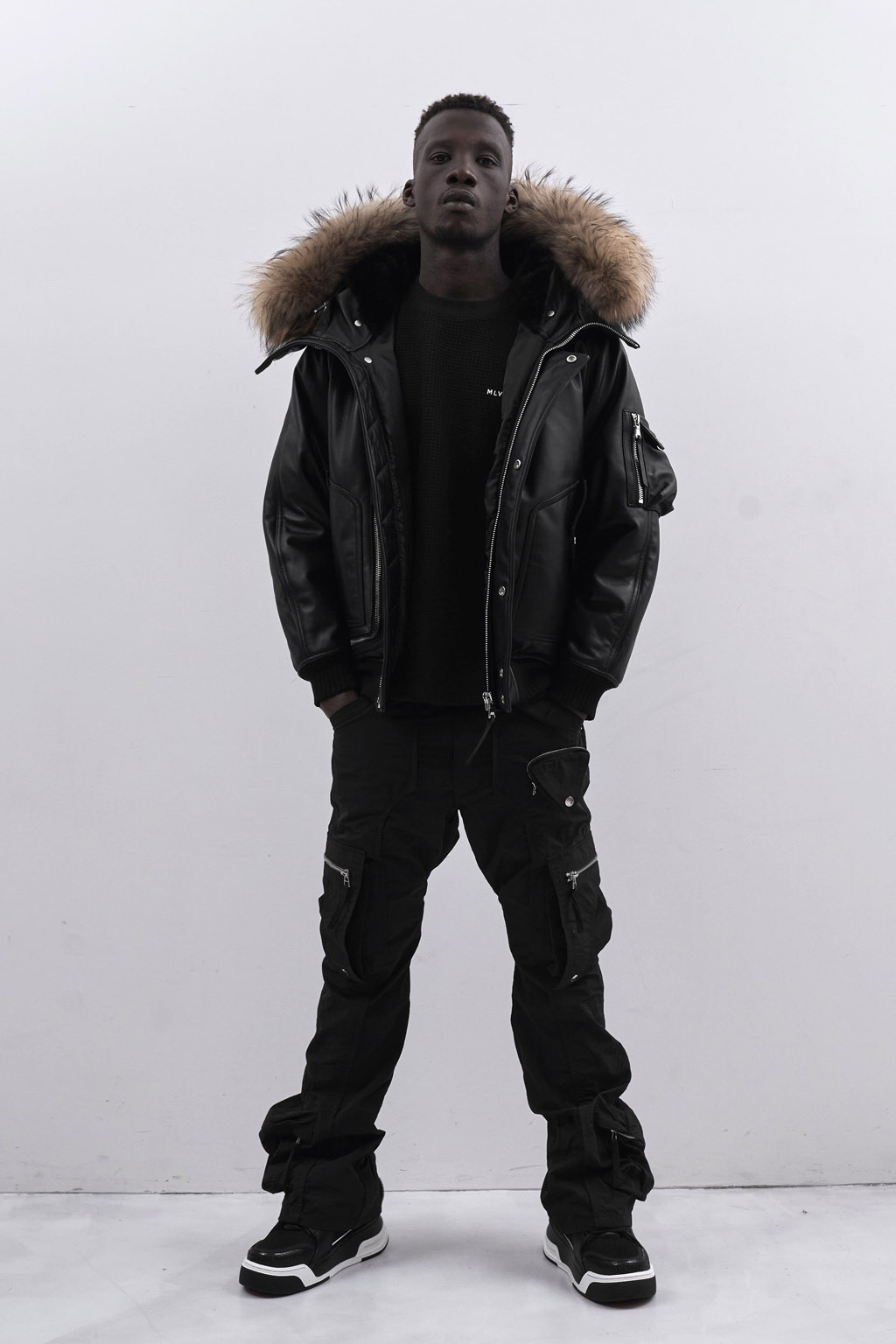 LEATHER N-2B JACKET - BLACK - 画像 (6)