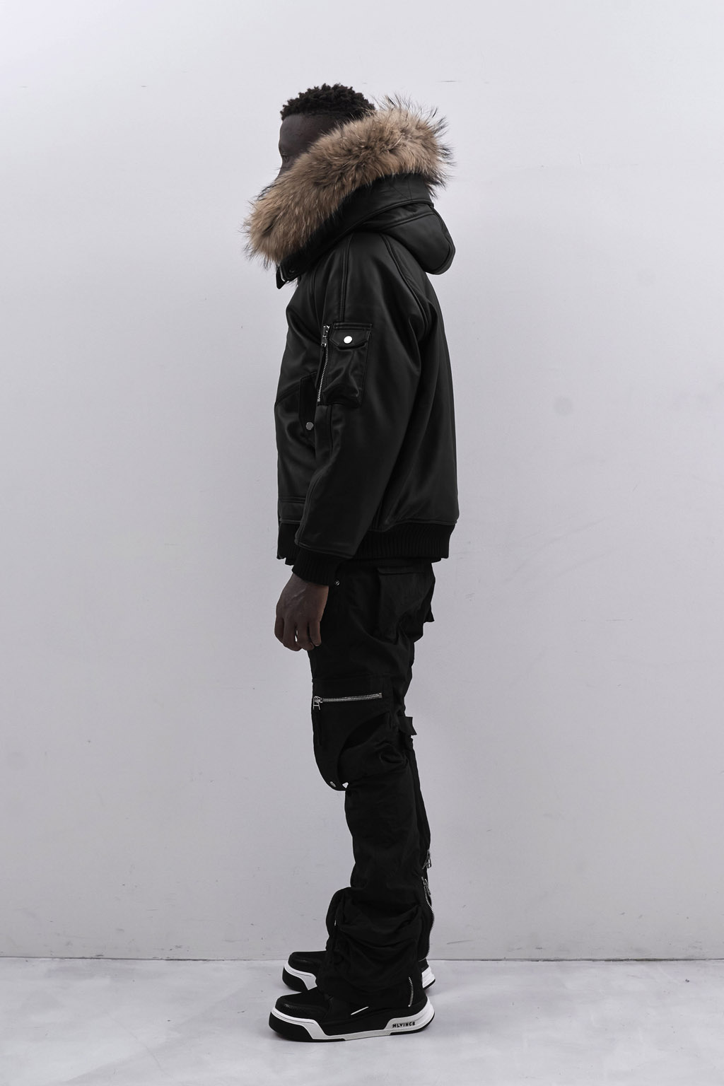 LEATHER N-2B JACKET - BLACK - 画像 (5)