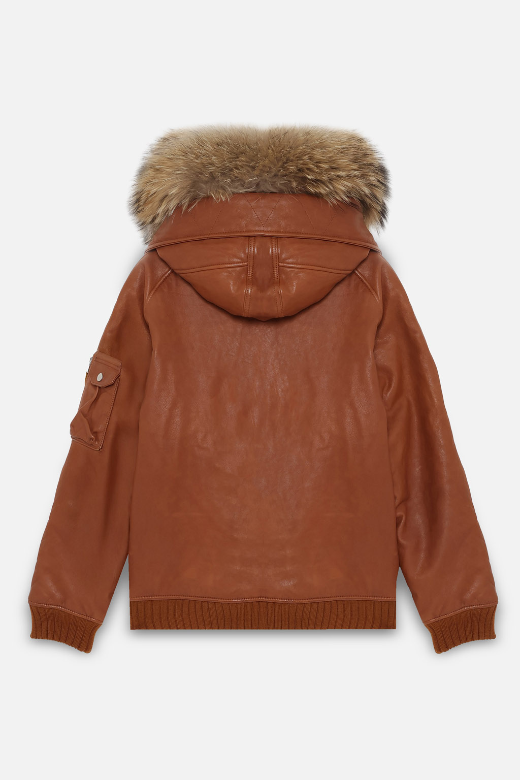 LEATHER N-2B JACKET - BROWN - 画像 (3)