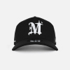 NEW ERA® 9FORTY AUTHENTIC LOGO TRUCKER CAP - BLACK / WHITE