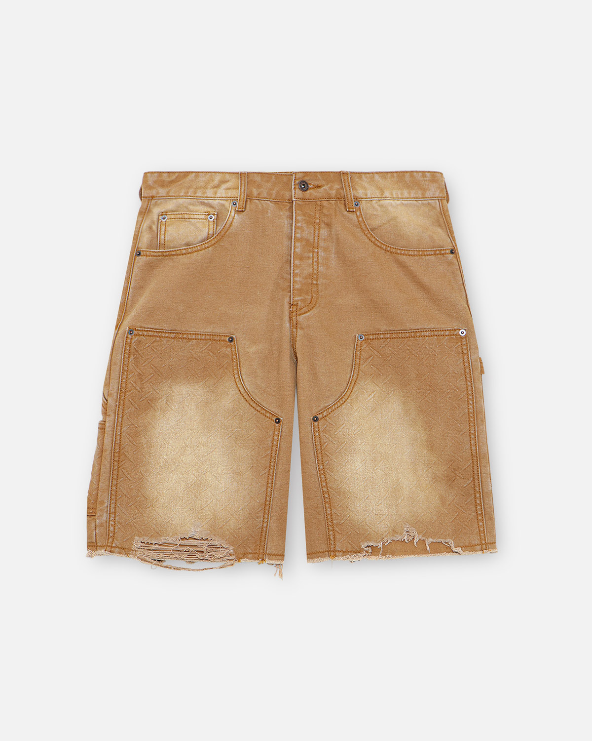 DOUBLE KNEE HOLSTER SHORTS - BEIGE - 画像 (2)