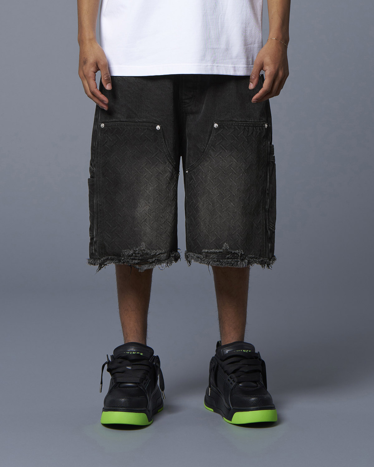 DOUBLE KNEE HOLSTER SHORTS - BLACK