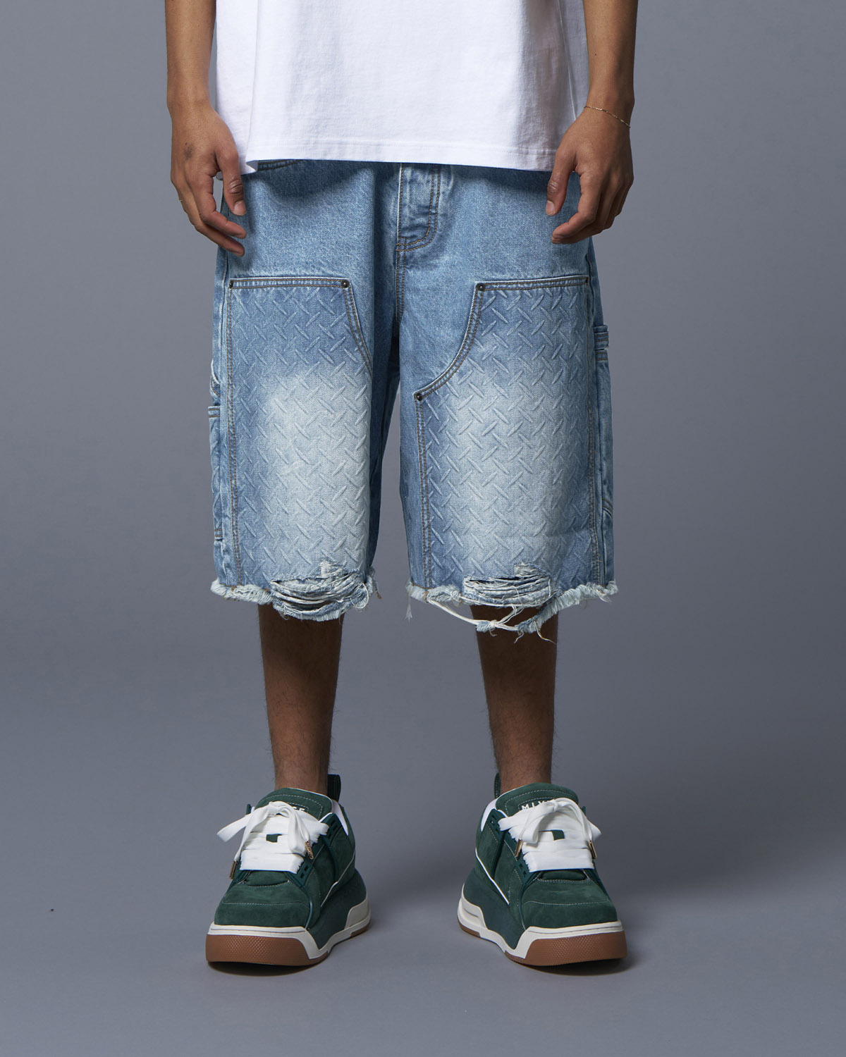 DOUBLE KNEE HOLSTER SHORTS - INDIGO