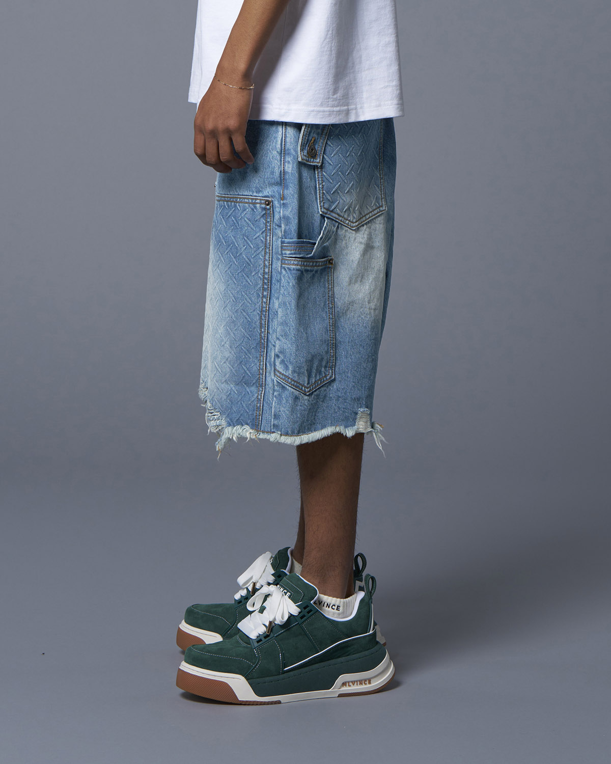 DOUBLE KNEE HOLSTER SHORTS - INDIGO - 画像 (5)