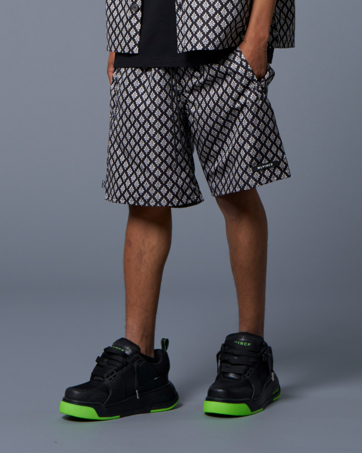 MONOGRAM SHORTS - BLACK - Image 6