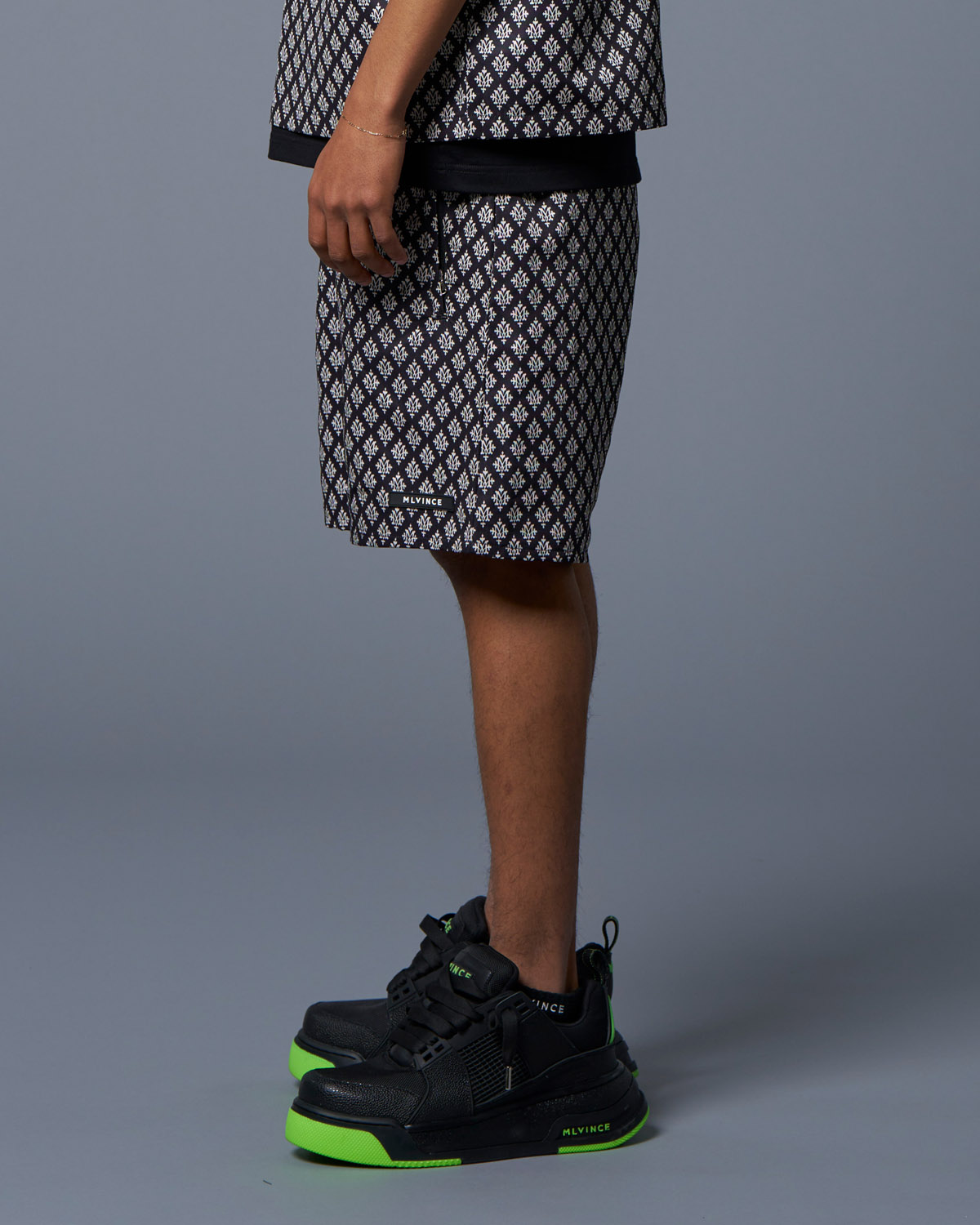 MONOGRAM SHORTS - BLACK - Image 5