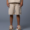 MONOGRAM SHORTS - CREAM