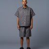 MONOGRAM S/S SHIRTS - BLACK