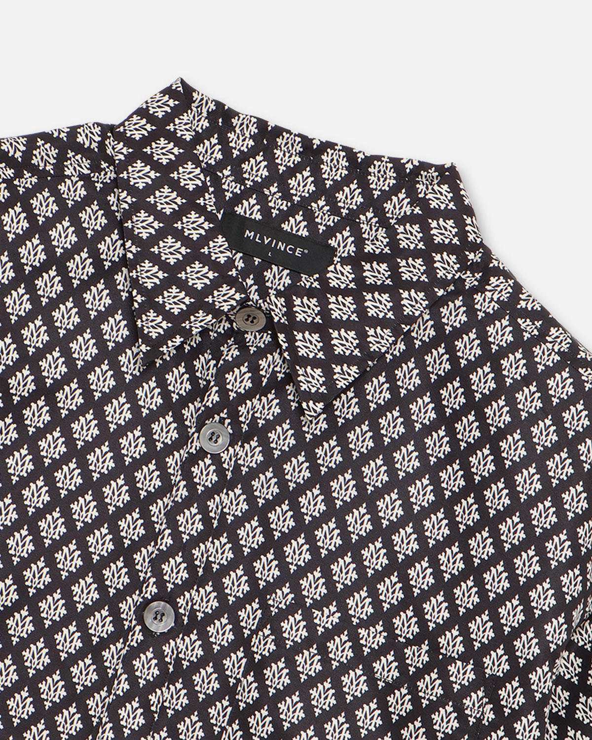 MONOGRAM S/S SHIRTS - BLACK - Image 7