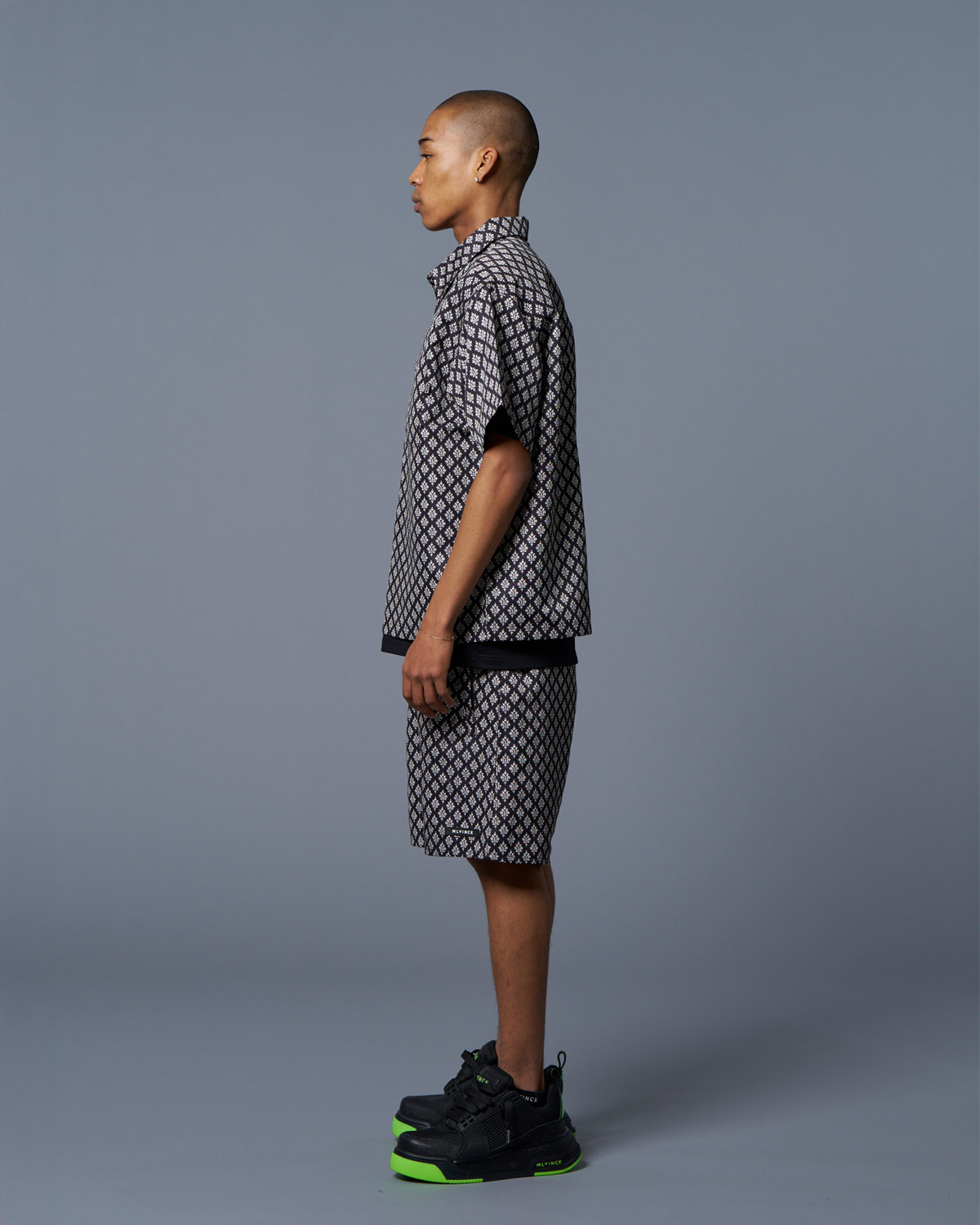 MONOGRAM S/S SHIRTS - BLACK - Image 5