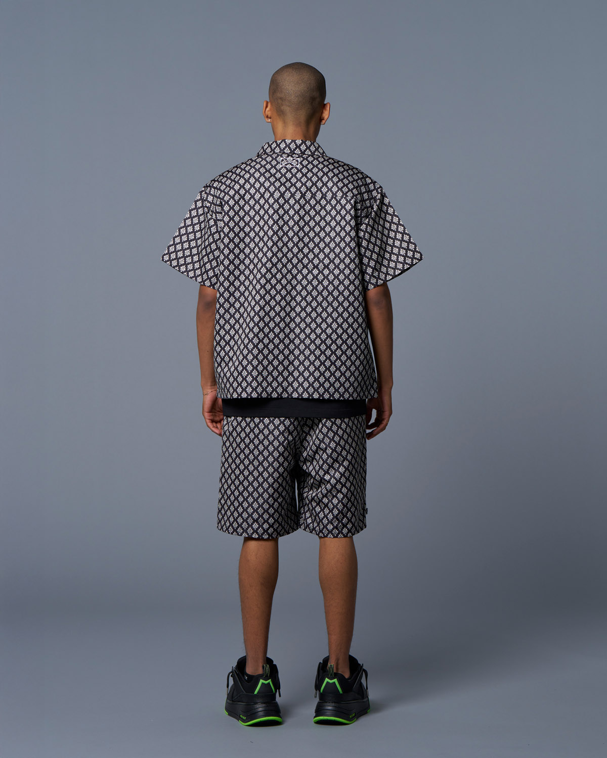 MONOGRAM S/S SHIRTS - BLACK - Image 4