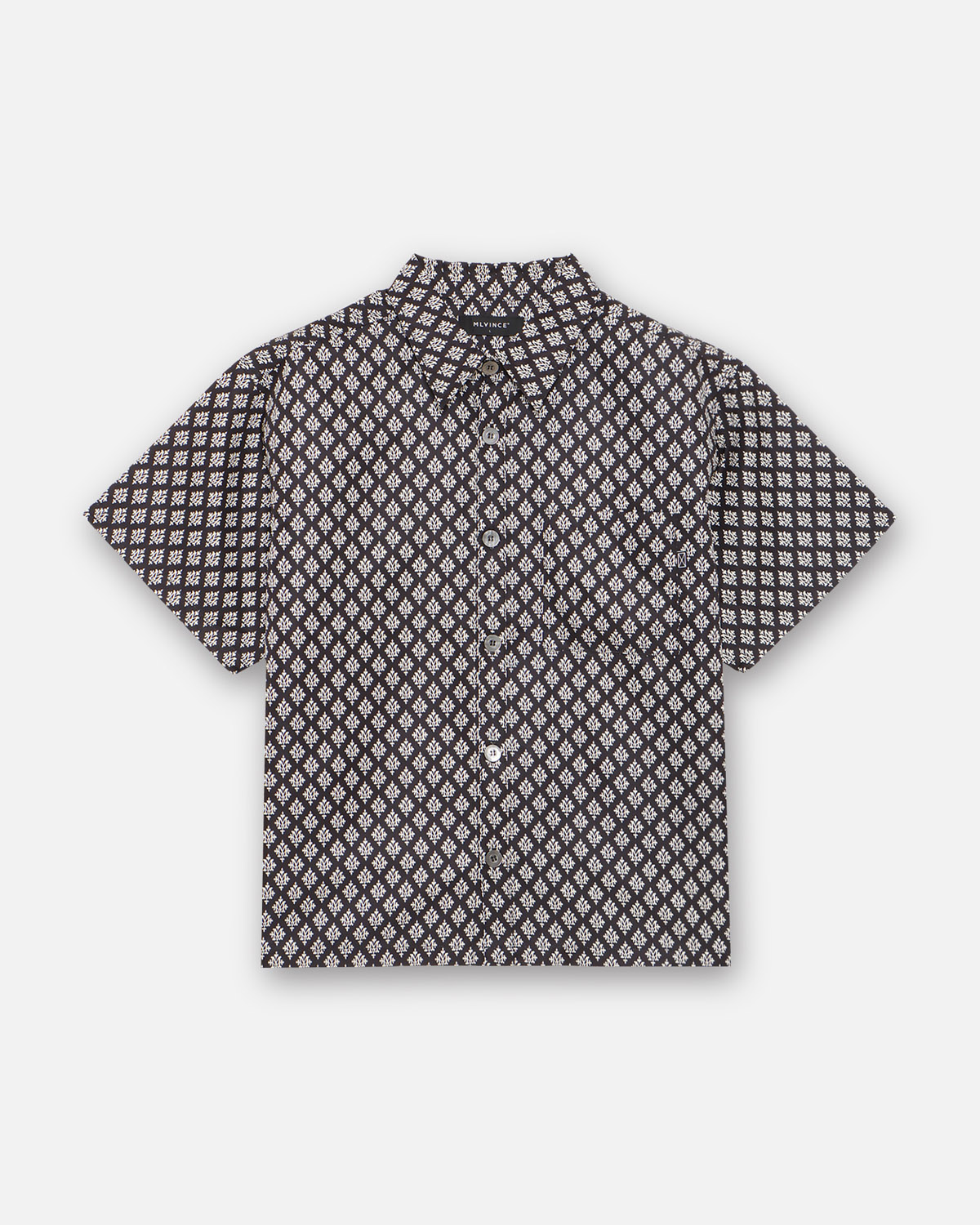 MONOGRAM S/S SHIRTS - BLACK - Image 2
