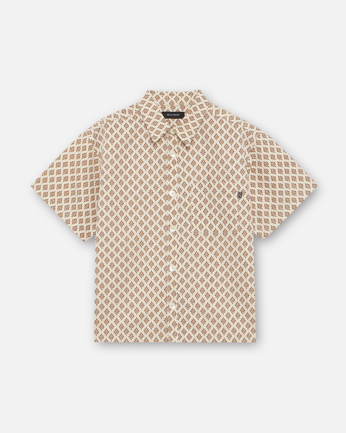 MONOGRAM S/S SHIRTS - CREAM - Image 2