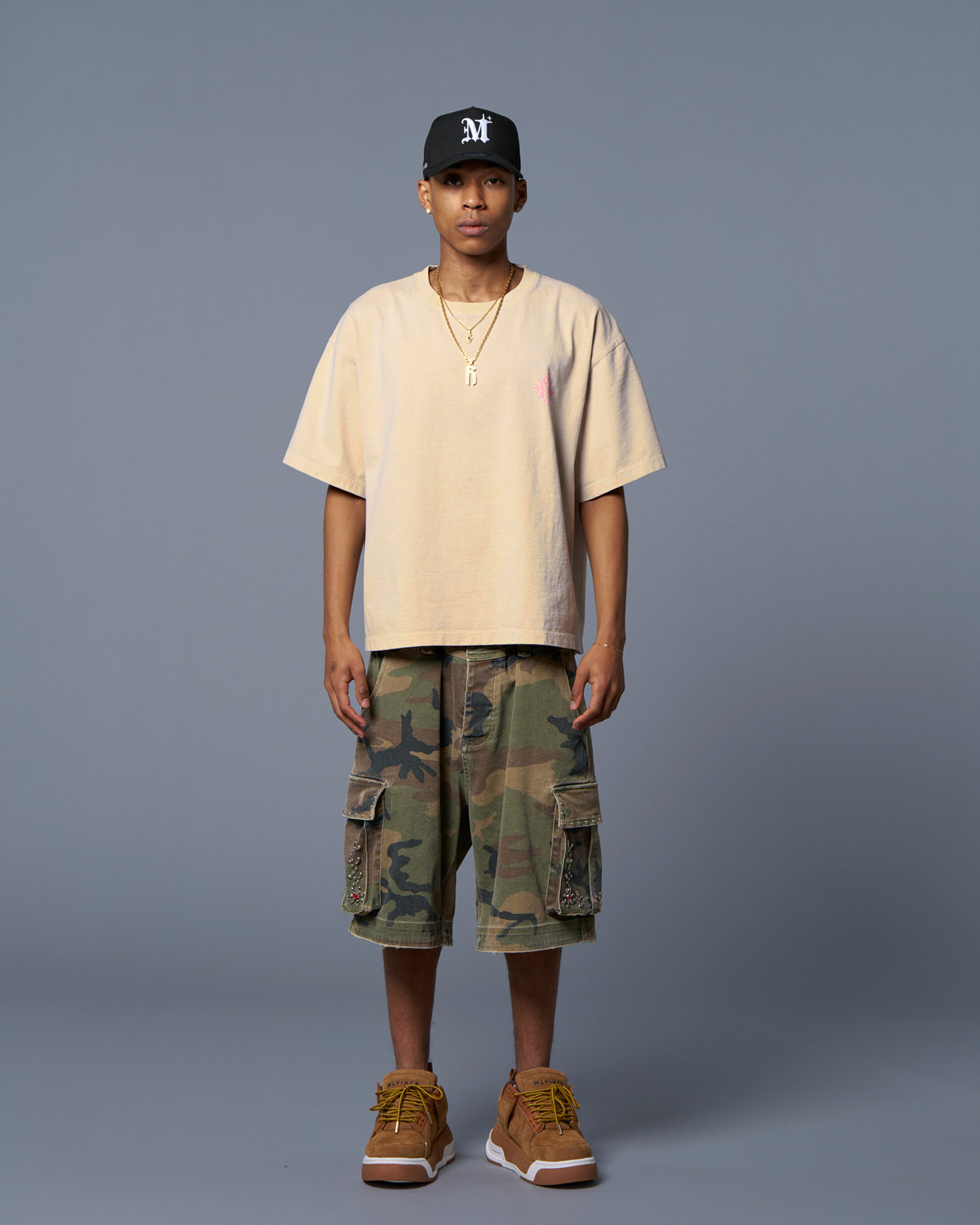 MONTECALRO BIG TEE - WASHED BEIGE