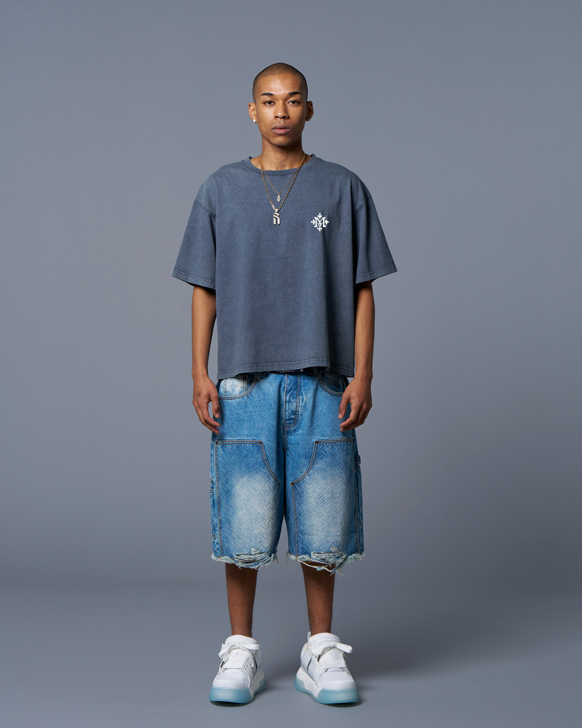 MONTECALRO BIG TEE - WASHED NAVY