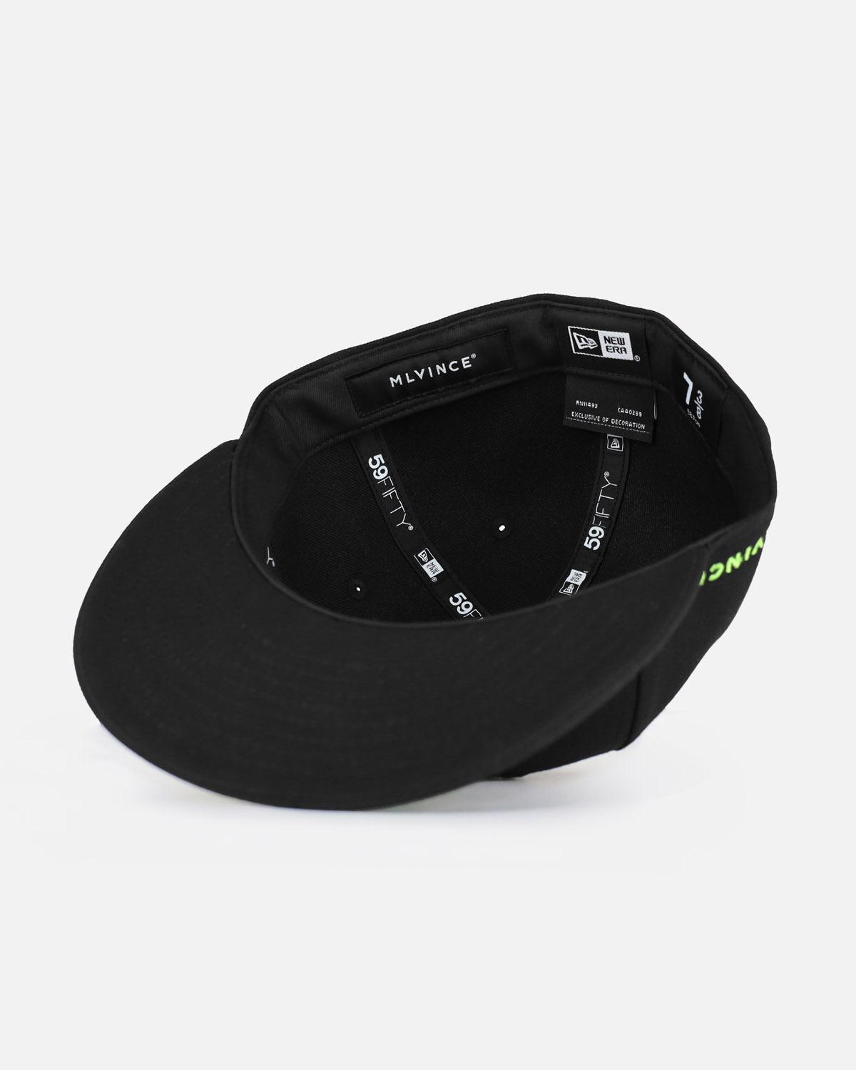 NEW ERA® 59FIFTY AUTHENTIC LOGO CAP - BLACK / LIME - 画像 (5)